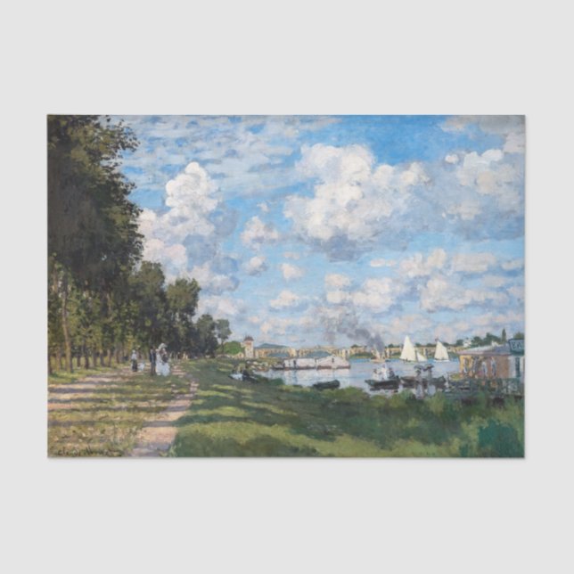 Claude Monet - The Basin at Argenteuil Tissue Paper (Front)