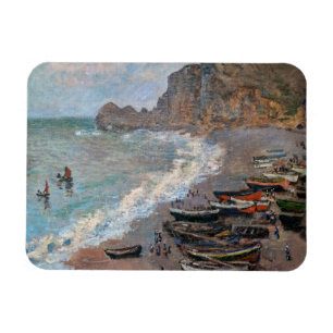 Claude Monet - The Beach at Etretat Magnet