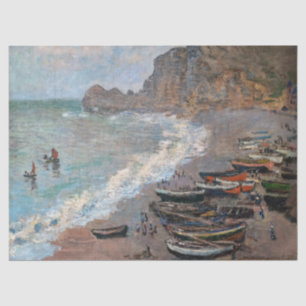 Claude Monet - The Beach at Etretat Tissue Paper