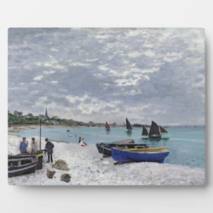 Claude Monet   The Beach at Sainte-Adresse Plaque
