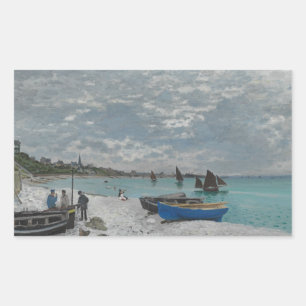 Claude Monet - The Beach at Sainte-Adresse Sticker