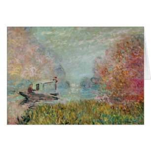 Claude Monet The Boat Studio on the Seine, 1875