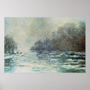 Claude Monet   The Break up at Vetheuil, c.1883 Poster