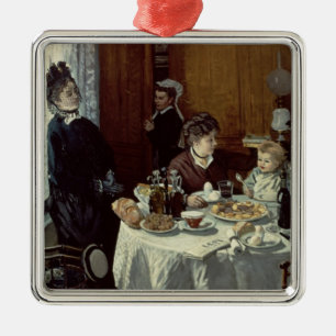Claude Monet The Breakfast Metal Ornament