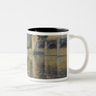 Claude Monet The Bridge at Argenteuil, 1874 Two-Tone Coffee Mug