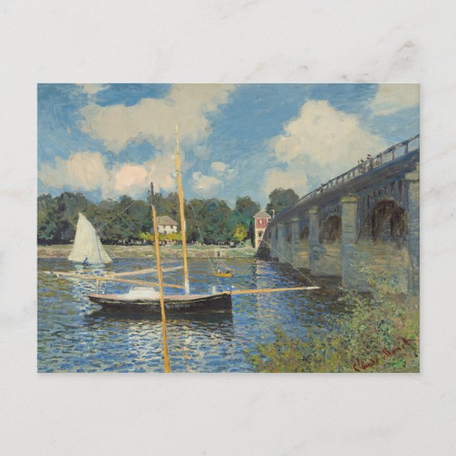 Claude Monet | The Bridge at Argenteuil Postcard (Front)