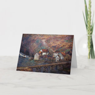 Claude Monet - The Bridge at Vervy Card