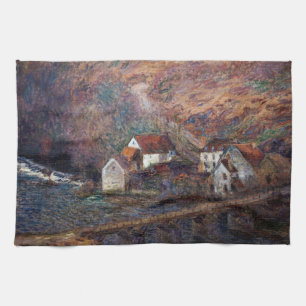 Claude Monet - The Bridge at Vervy Kitchen Towel