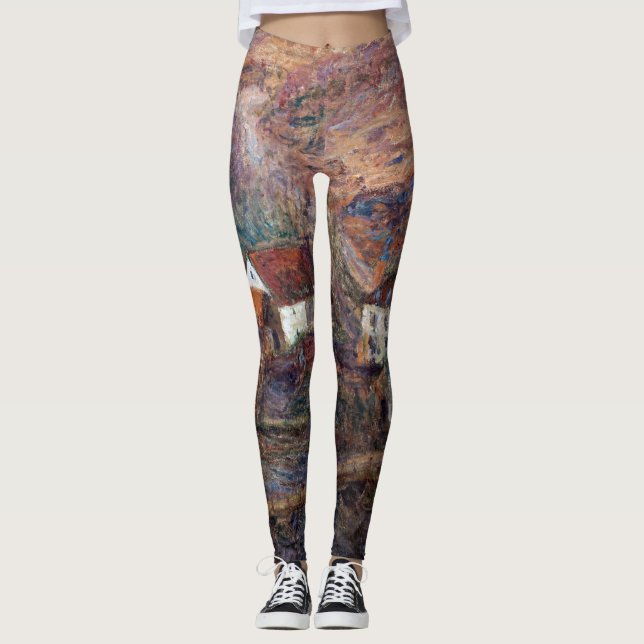 Claude Monet - The Bridge at Vervy Leggings (Front)