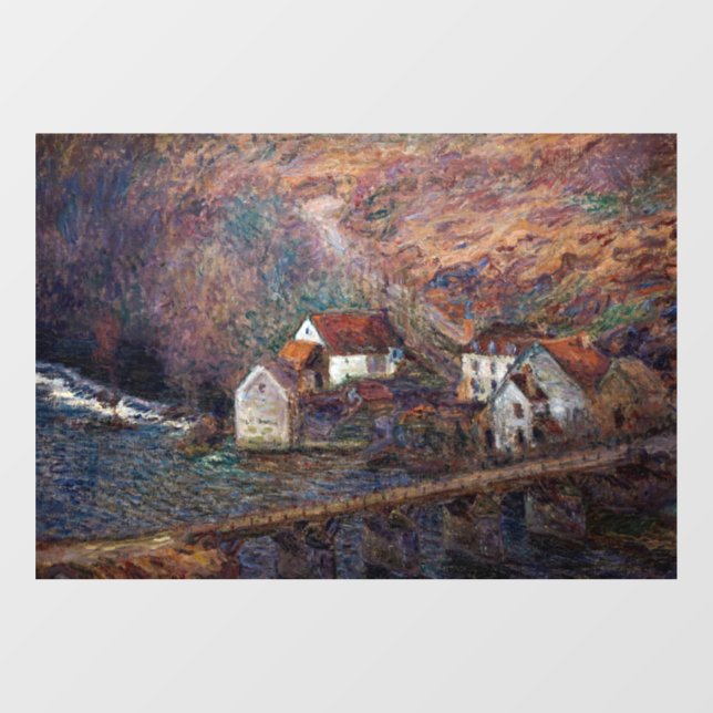 Claude Monet - The Bridge at Vervy Window Cling (Sheet)