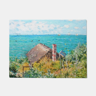 Claude Monet The Cabin At Saint-Adresse Fine Art Doormat