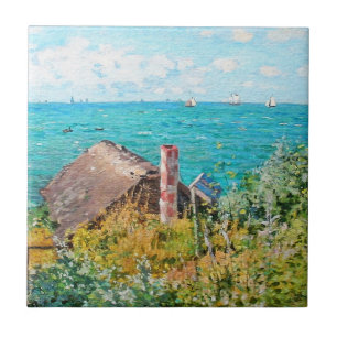 Claude Monet The Cabin At Saint-Adresse Fine Art Tile