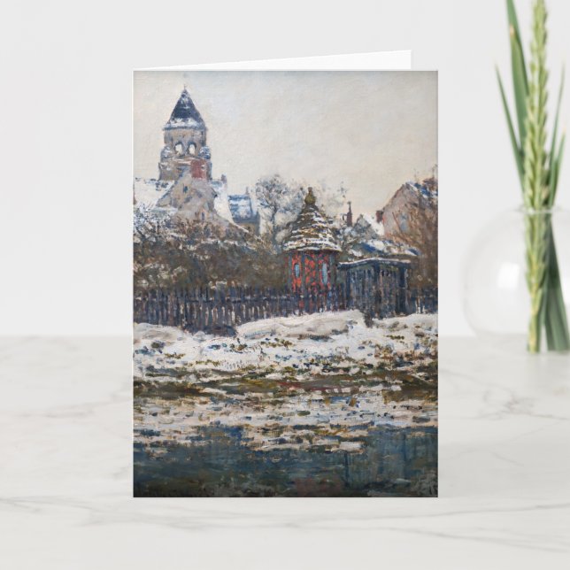 Claude Monet - The Church at Vetheuil Card (Front)