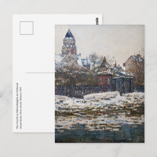 Claude Monet - The Church at Vetheuil Postcard