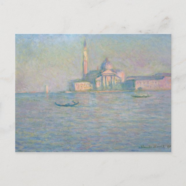Claude Monet - The Church of San Giorgio Maggiore, Postcard (Front)
