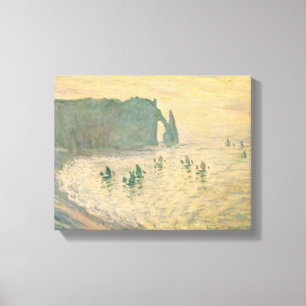 Claude Monet   The Cliffs at Etretat, 1886 Canvas Print