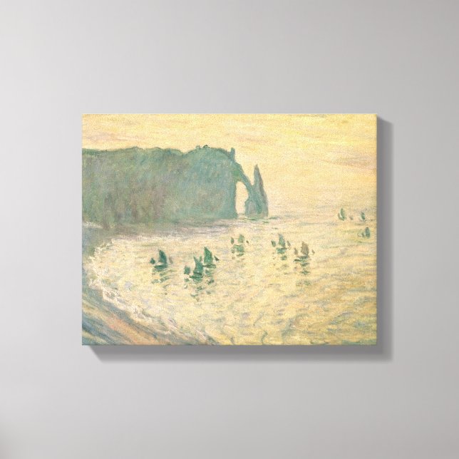 Claude Monet | The Cliffs at Etretat, 1886 Canvas Print (Front)