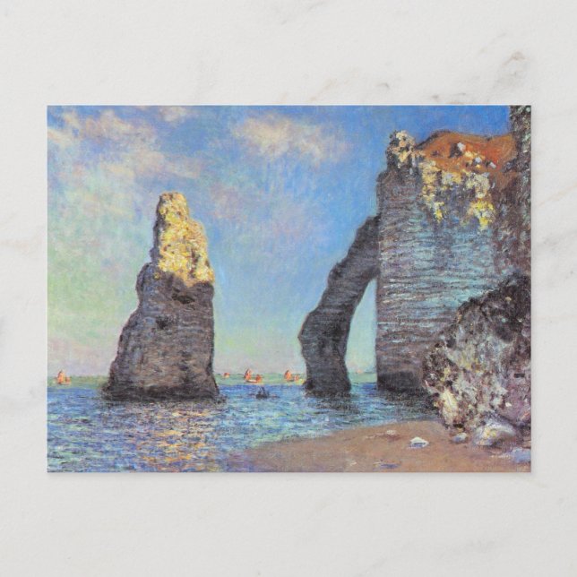 Claude Monet // The Cliffs at Etretat Postcard (Front)