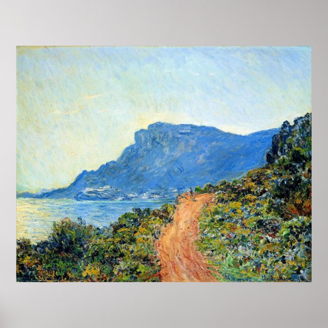 Claude Monet, The Corniche of Monaco, Poster (Front)