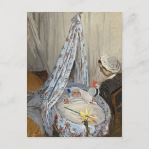 Claude Monet The Cradle, Camille with Son Jean Postcard