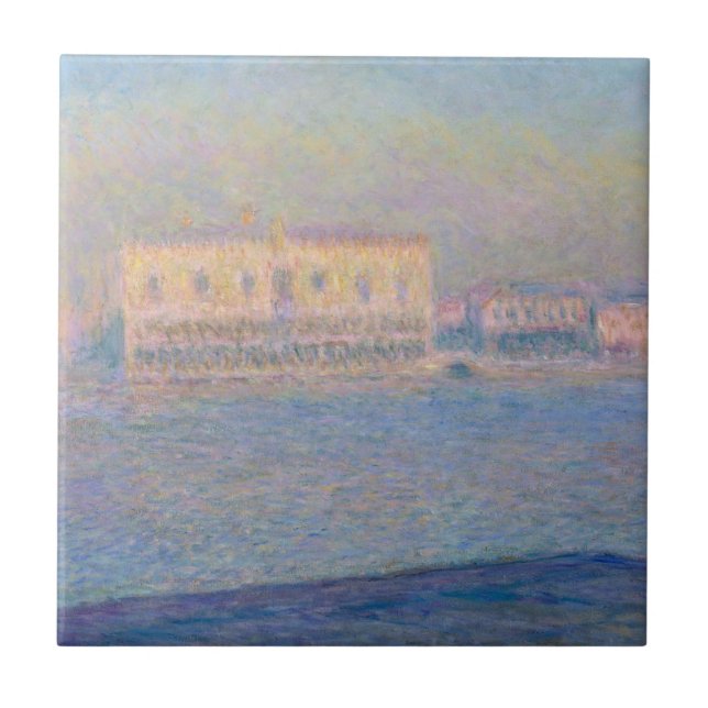 Claude Monet | The Doge's Palace Seen from San Gio Tile (Front)