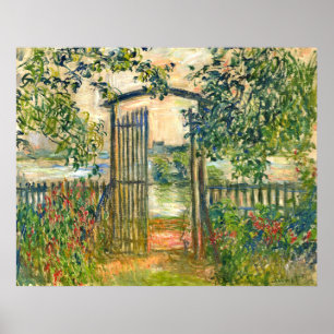 Claude Monet: The Garden Gate at Vetheuil Poster