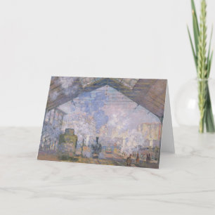 Claude Monet   The Gare St. Lazare, 1877 Card