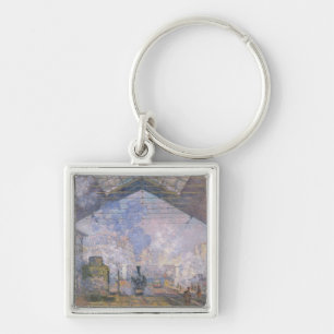 Claude Monet   The Gare St. Lazare, 1877 Keychain
