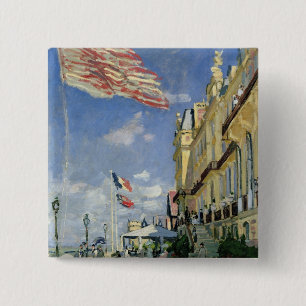 Claude Monet The Hotel des Roches Noires 2 Inch Square Button