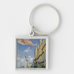 Claude Monet   The Hotel des Roches Noires Keychain