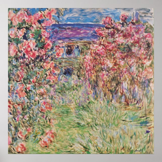 Claude Monet The House Among the Roses GalleryHD Poster (Front)
