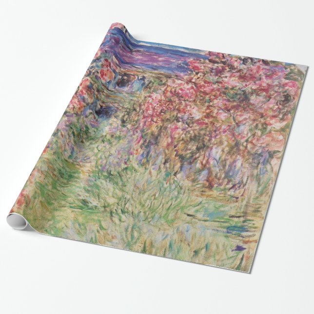 Claude Monet The House Among the Roses GalleryHD Wrapping Paper (Unrolled)