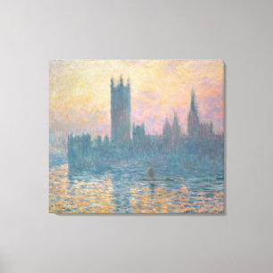 Claude Monet The Houses of Parliament, Sunset Canvas Print