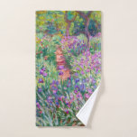 Claude Monet - The Iris Garden at Giverny Bath Towel Set<br><div class="desc">The Iris Garden at Giverny / The Artist's Garden at Giverny - Claude Monet,  1899-1900</div>