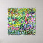 Claude Monet: The Iris Garden at Giverny Canvas Print<br><div class="desc">A colourful classic canvas print featuring the iris garden at Giverny,  painted by the French impressionist painter Claude Monet.</div>