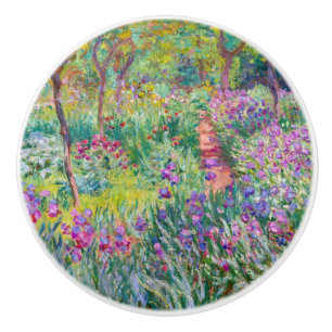 Claude Monet - The Iris Garden at Giverny Ceramic Knob