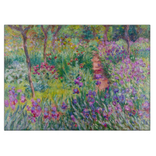 Claude Monet - The Iris Garden at Giverny Cutting Board