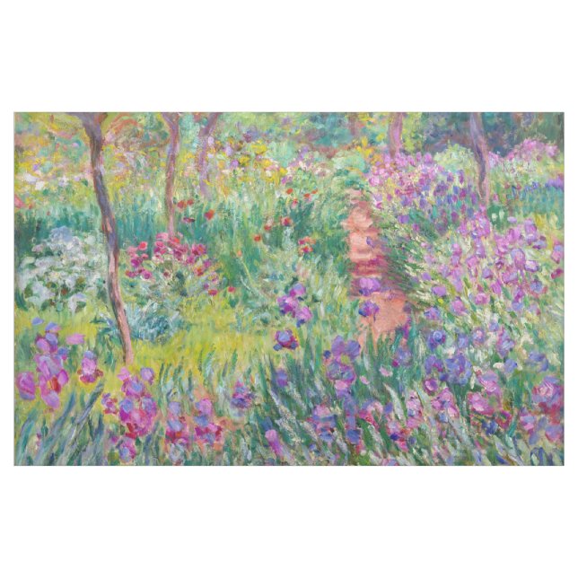 Claude Monet - The Iris Garden at Giverny Fabric (Yard)