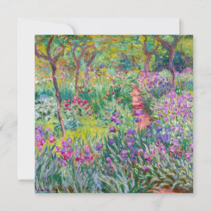 Claude Monet - The Iris Garden at Giverny Invitation