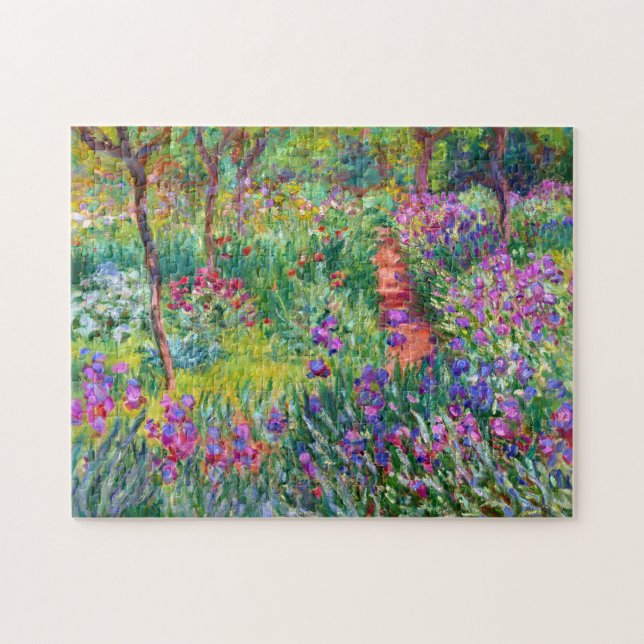 Claude Monet: The Iris Garden at Giverny Jigsaw Puzzle (Horizontal)