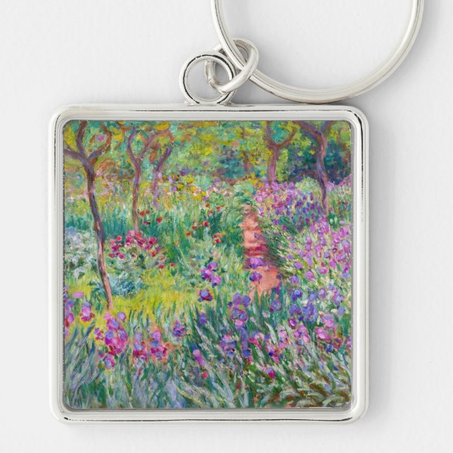 Claude Monet - The Iris Garden at Giverny Keychain (Front)