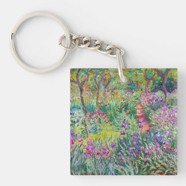 Claude Monet - The Iris Garden at Giverny Keychain (Front)