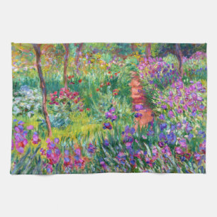 Claude Monet: The Iris Garden at Giverny Kitchen Towel