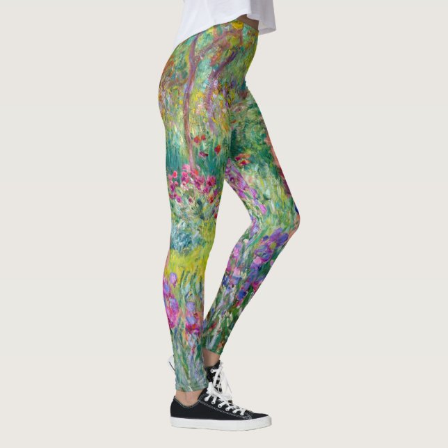 Claude Monet - The Iris Garden at Giverny Leggings (Right)