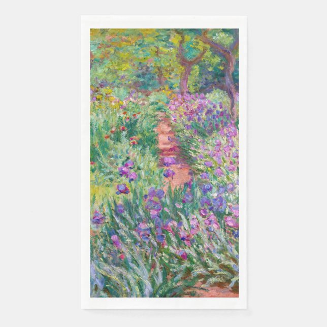 Claude Monet - The Iris Garden at Giverny Napkin (Front)