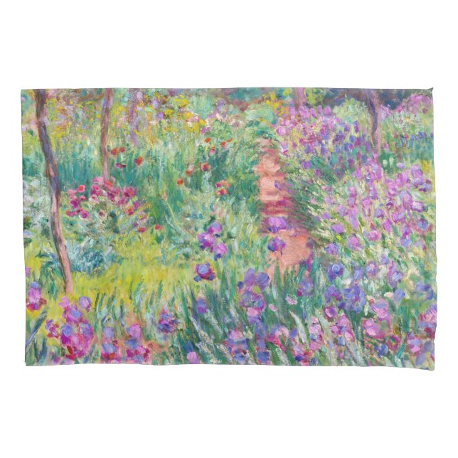 Claude Monet - The Iris Garden at Giverny Pillowcase (Front)