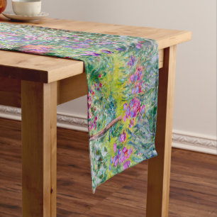 Claude Monet - The Iris Garden at Giverny Short Table Runner