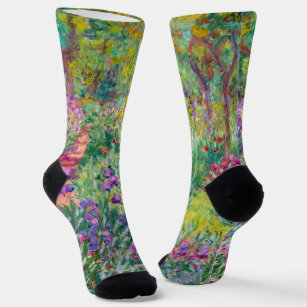 Claude Monet - The Iris Garden at Giverny Socks