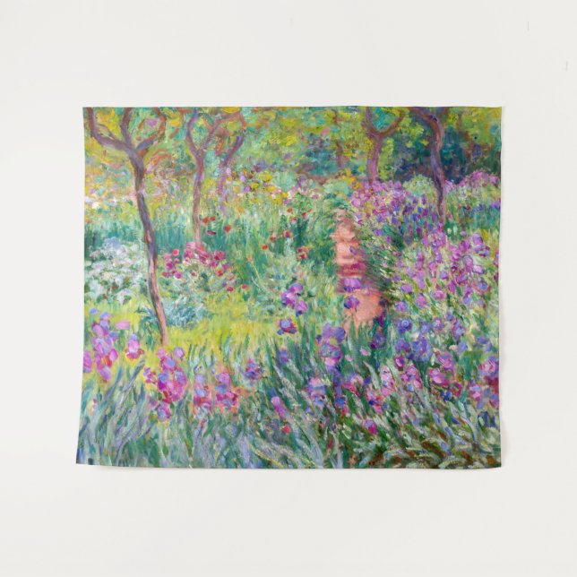 Claude Monet - The Iris Garden at Giverny Tapestry (Front (Horizontal))