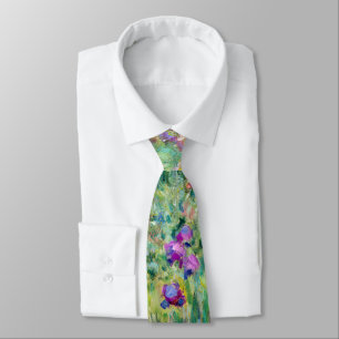 Claude Monet - The Iris Garden at Giverny Tie